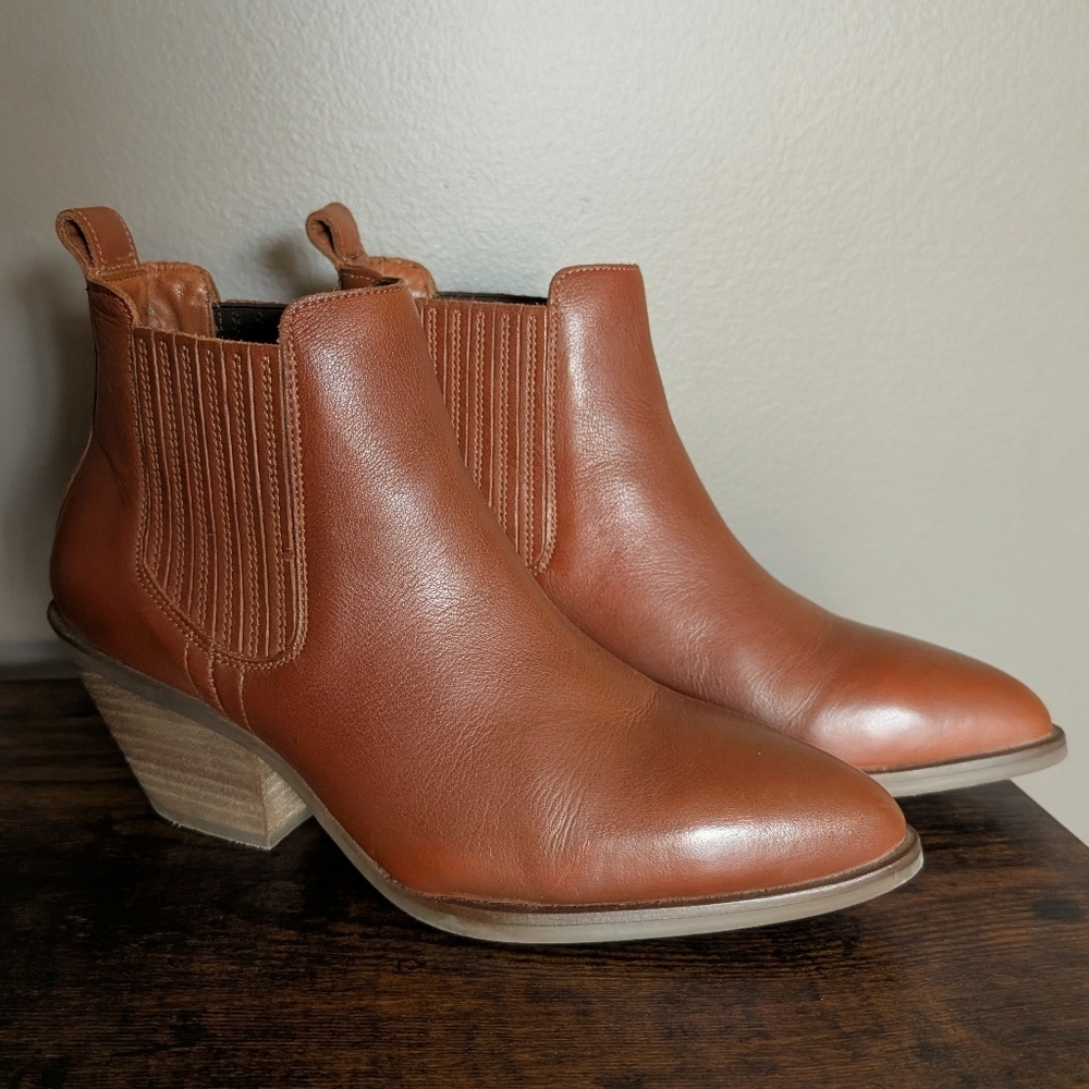 Patina Portland Leather Brown Leather Ankle Boots
